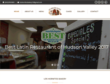 Tablet Screenshot of loshornitosbakery.com